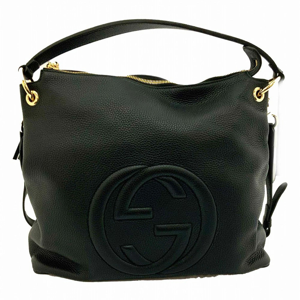 Gucci Shoulder Bag Soho Black Leather Gucci